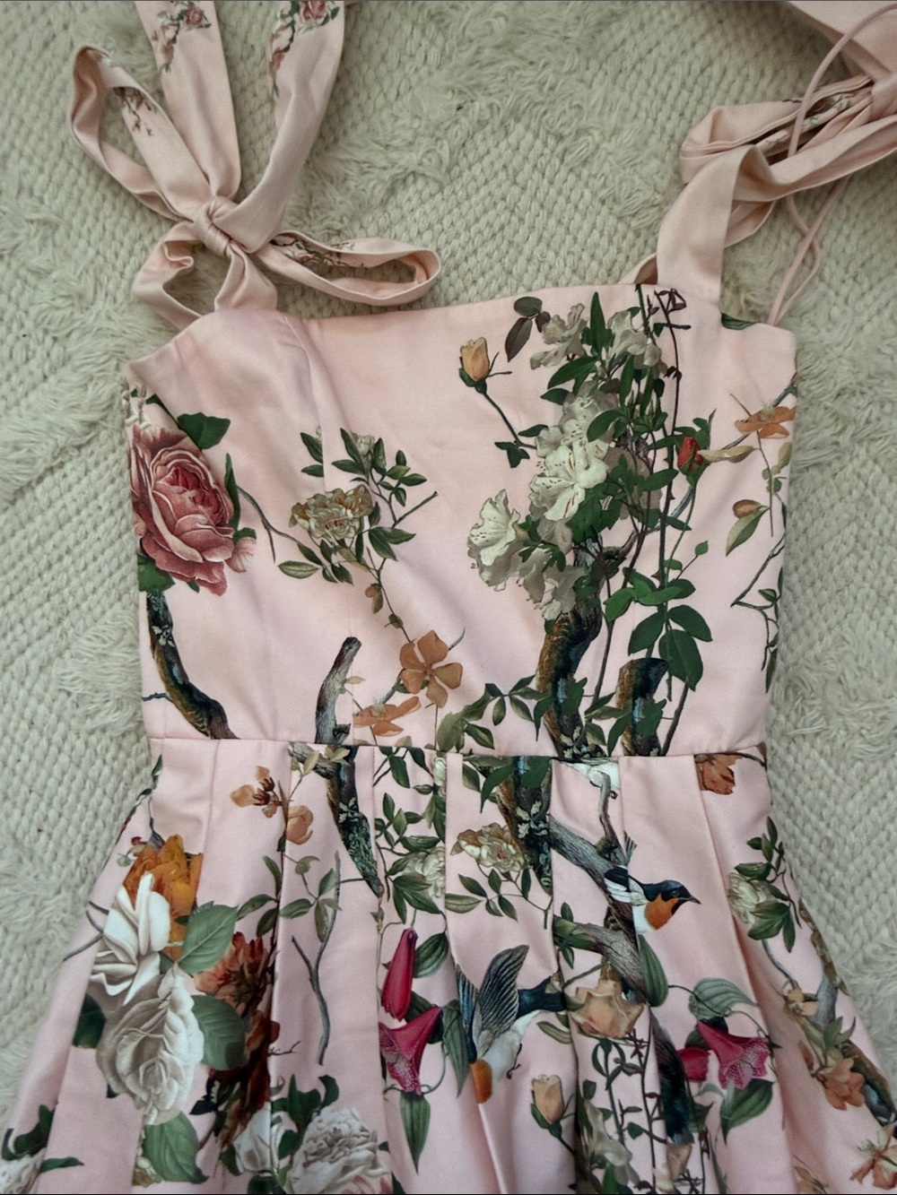 Alice + Olivia Hana Floral Tie Shoulder Maxi Dress - Picture 5 of 7